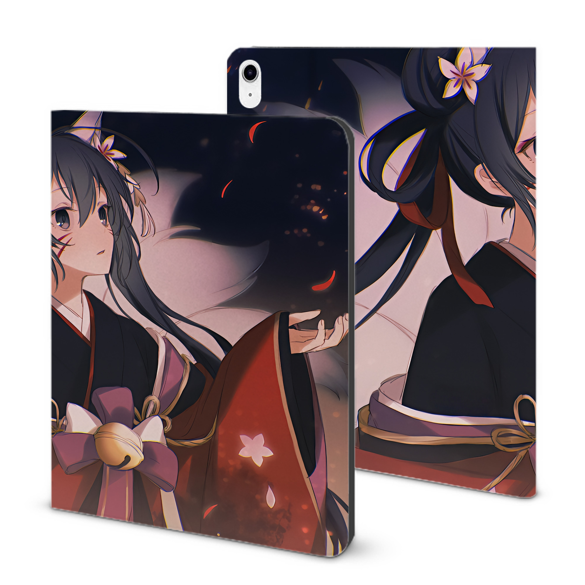 （画像用） 文豪ストレイドッグス Bungo Stray Dogs IPad ケース ブック型 PUレザー TPU 耐衝撃 軽量 薄型 ペン収納なし 全面保護 IPad 各モデル対応